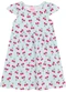 Duduka - Vestido Estampa Rotativa Flores sem Mangas Bege - variação: Rosa