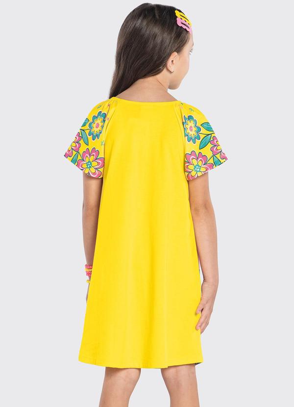 Rovi Kids - Vestido Infantil Estampado Amarelo 2