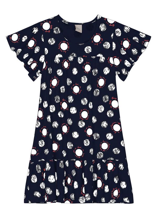 Rovi Kids - Vestido Infantil Estampado Azul