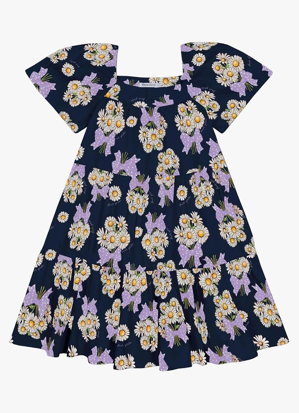 Trick Nick - Vestido Infantil Estampado Azul