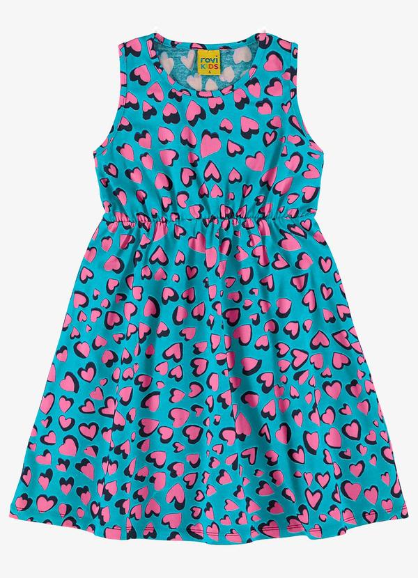 Rovi Kids - Vestido Infantil Estampado Azul