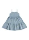 Bee Loop - Vestido Infantil Estampado Branco - variação: Azul