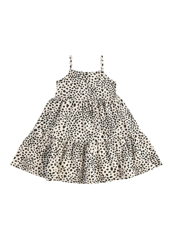 Bee Loop - Vestido Infantil Estampado Branco 2