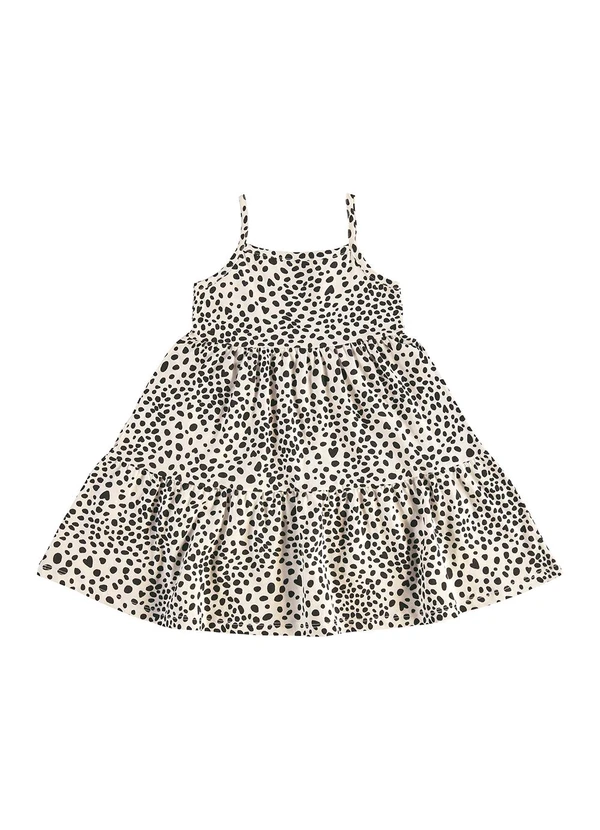 Bee Loop - Vestido Infantil Estampado Branco 3