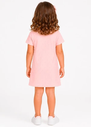 Select - Vestido Infantil Estampado em Malha Rosa - SELECT
