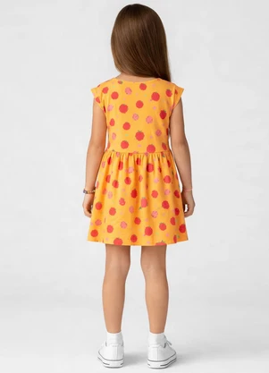 Select - Vestido Infantil Estampado Laranja - SELECT