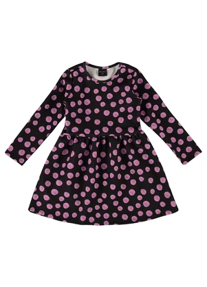 Guloseima - Vestido Infantil Estampado Preto - GULOSEIMA