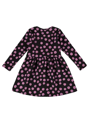 Guloseima - Vestido Infantil Estampado Preto - GULOSEIMA