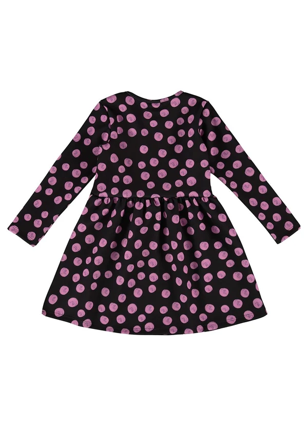 Guloseima - Vestido Infantil Estampado Preto 2