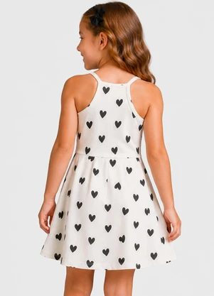 Select - Vestido Infantil Estampado Preto - SELECT