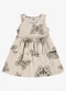 Rovi Kids - Vestido Infantil Estampado Ribana Verde - variação: Bege