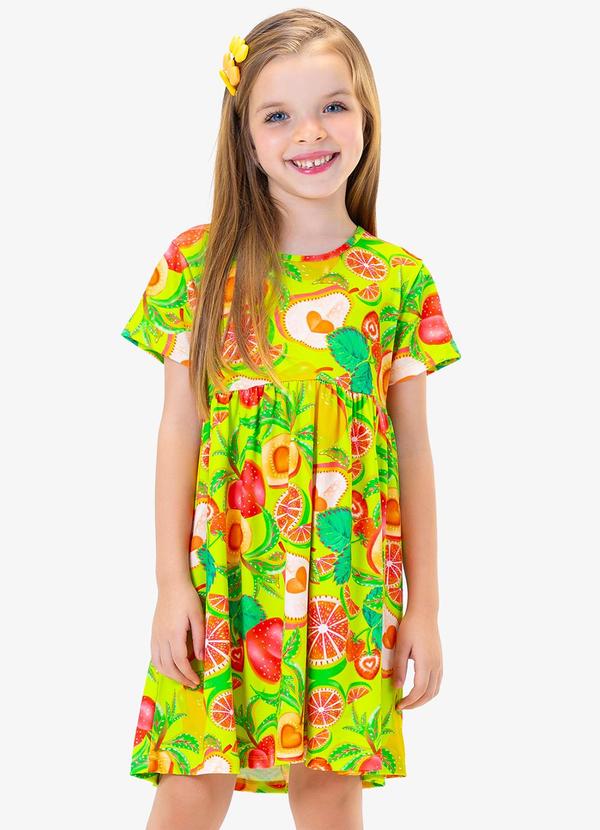 Rovi Kids - Vestido Infantil Estampado Roovi Kids Verde