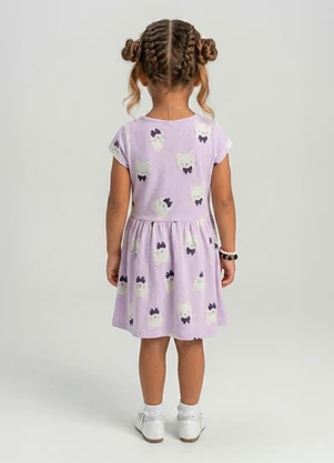 Select - Vestido Infantil Estampado Roxo - SELECT