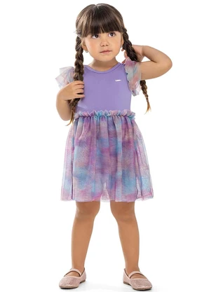 Elian - Vestido Infantil Fantasia Borboleta Roxo - ELIAN
