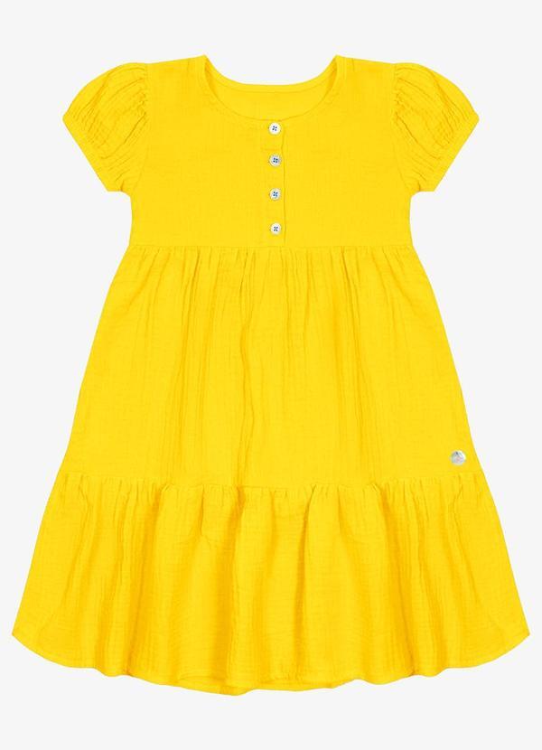 Trick Nick - Vestido Infantil Menina Amarelo