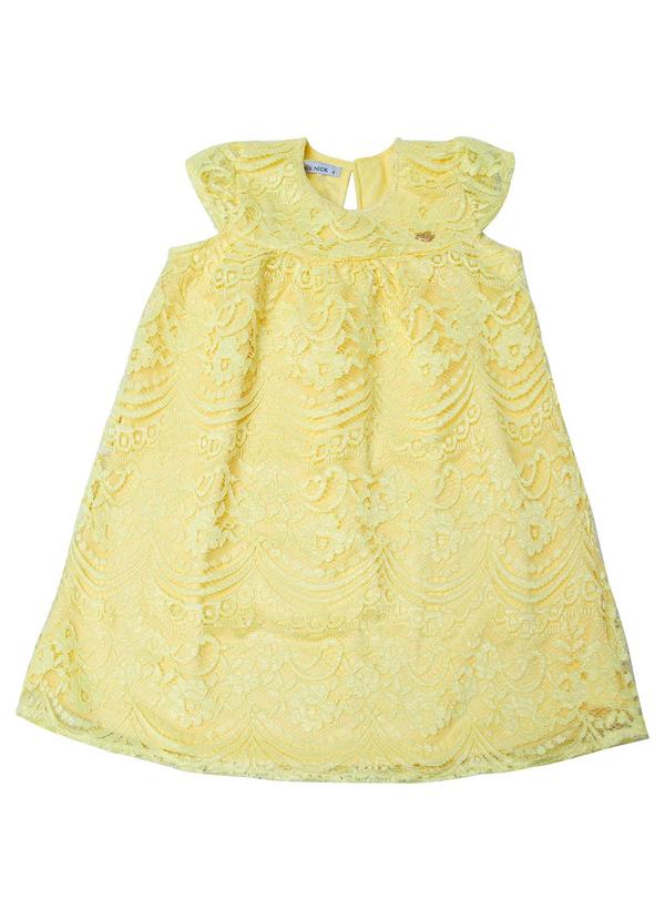 Trick Nick - Vestido Infantil Menina Amarelo