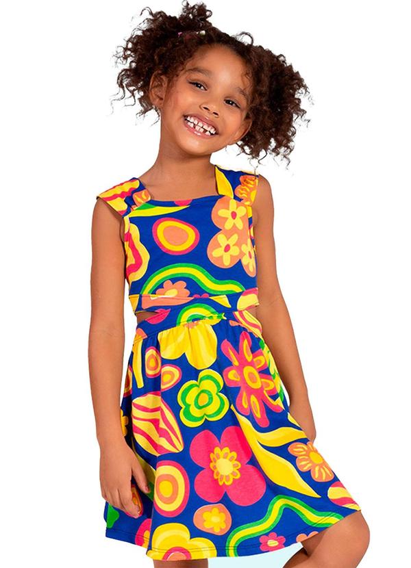 Nanai - Vestido Infantil Feminino Azul