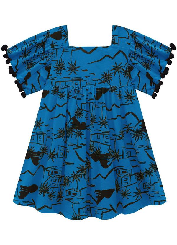 Nanai - Vestido Infantil Menina Azul