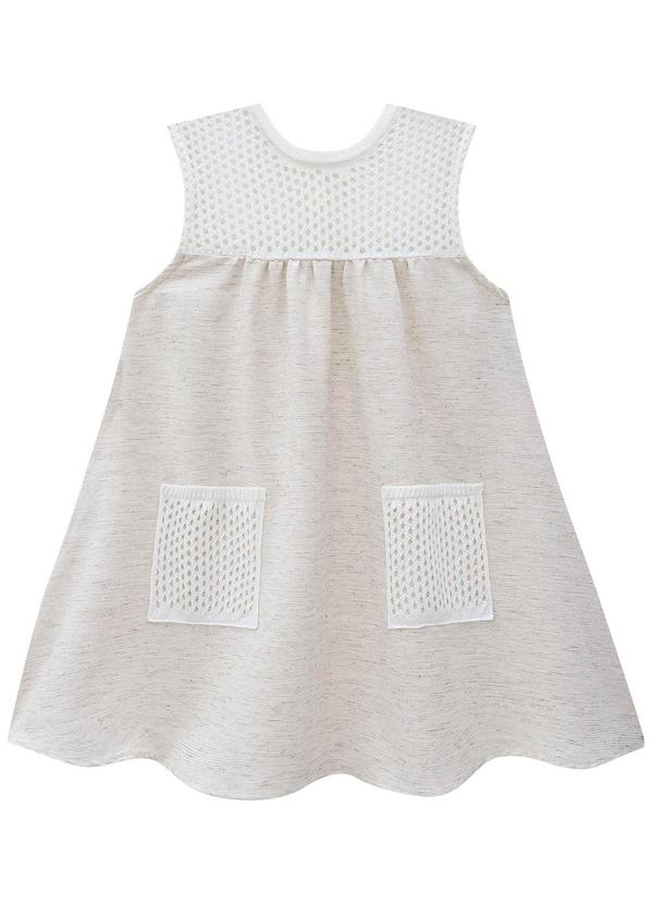 Milon - Vestido Infantil Menina Bege 2
