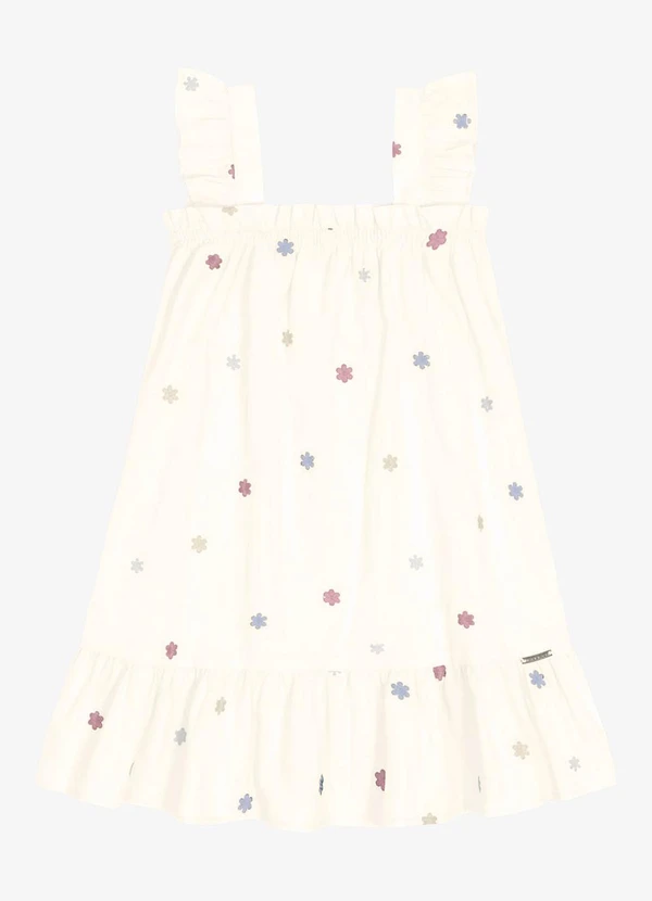 Trick Nick - Vestido Infantil Feminino Bege