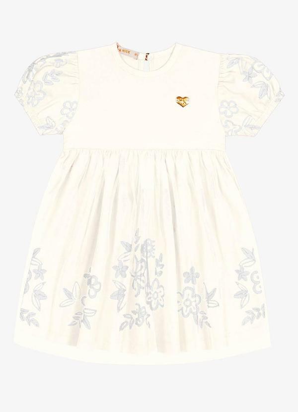 Trick Nick - Vestido Infantil Menina Bege