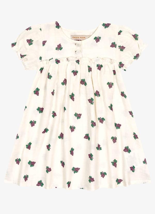 Trick Nick - Vestido Infantil Menina Bege