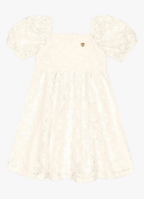 Trick Nick - Vestido Infantil Menina Bege 3