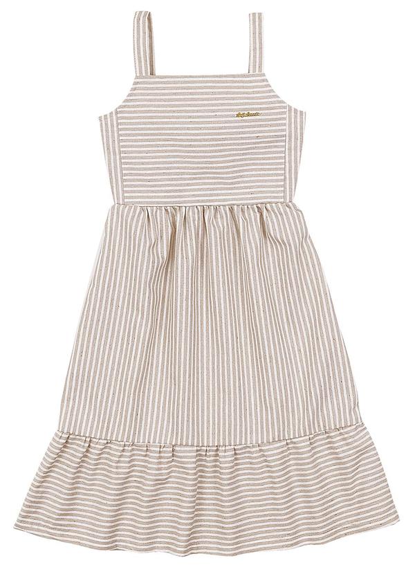 Soft Bonni - Vestido Infantil Feminino Bege