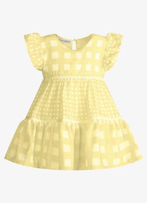 Trick Nick - Vestido Infantil Feminino ChiffonAmarelo - TRICK NICK