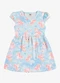 Rovi Kids - Vestido Infantil Feminino com Estampa Rosa - variação: Azul
