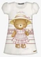 Trick Nick - Vestido Infantil Feminino com Estampa Amarelo - variação: Bege
