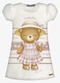 Trick Nick - Vestido Infantil Feminino com Estampa Amarelo - variação: Bege