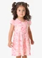Rovi Kids - Vestido Infantil Feminino com Estampa Rosa - variação: Rosa