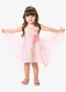 Rovi Kids - Vestido Infantil Feminino com Estampa Rosa - variação: Rosa