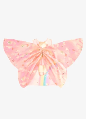 Rovi Kids - Vestido Infantil Feminino com Estampa Rosa - ROVI KIDS