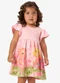 Rovi Kids - Vestido Infantil Feminino com Estampa Rosa - variação: Rosa