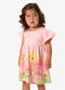 Rovi Kids - Vestido Infantil Feminino com Estampa Rosa - variação: Rosa