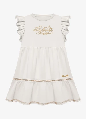 Trick Nick - Vestido Infantil Feminino Cotton Bege - TRICK NICK