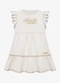 Trick Nick - Vestido Infantil Feminino Cotton Rosa - variação: Bege