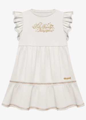 Trick Nick - Vestido Infantil Feminino Cotton Bege - TRICK NICK