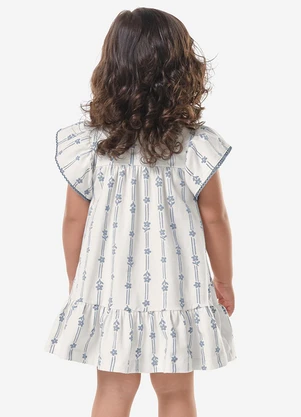 Trick Nick - Vestido Infantil Feminino Cotton Leve Bege - TRICK NICK
