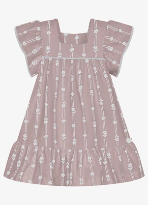 Trick Nick - Vestido Infantil Feminino Cotton Leve Rosa - TRICK NICK