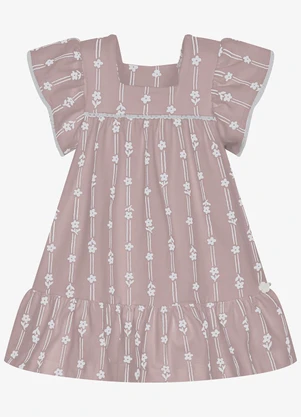 Trick Nick - Vestido Infantil Feminino Cotton Leve Rosa - TRICK NICK