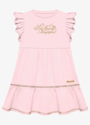 Trick Nick - Vestido Infantil Feminino Cotton Rosa - TRICK NICK