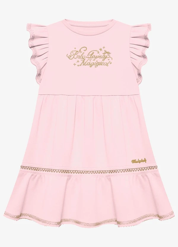 Trick Nick - Vestido Infantil Feminino Cotton Rosa