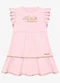 Trick Nick - Vestido Infantil Feminino Cotton Bege - variação: Rosa