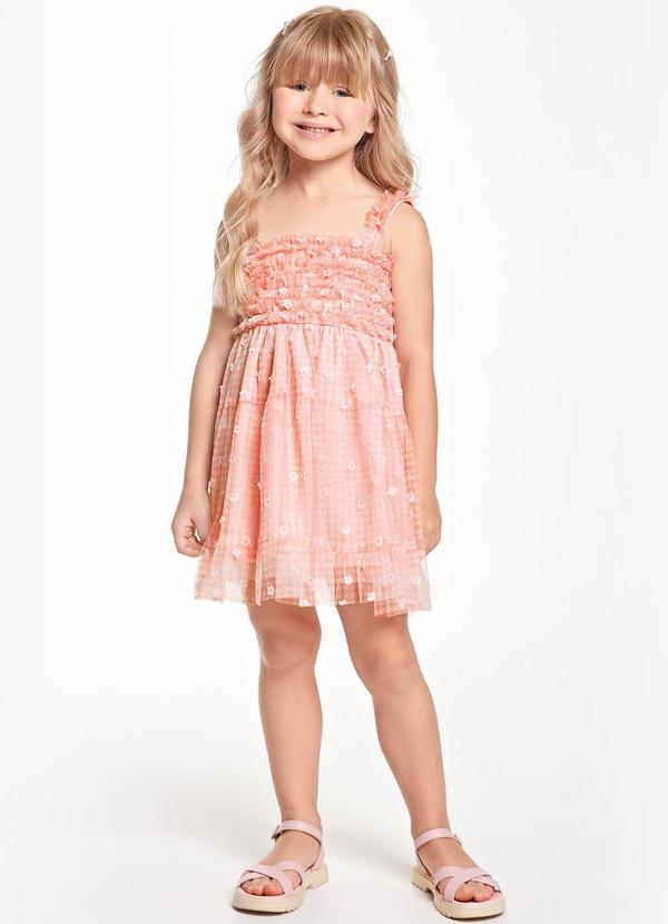 Trick Nick - Vestido Infantil Menina de Alça Rosa