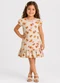 Select - Vestido Infantil Feminino em Cotton Leve Bege - variação: Bege
