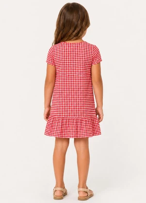 Select - Vestido Infantil Feminino em Cotton Vermelho - SELECT