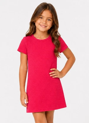 Select - Vestido Infantil Feminino em Malha Puvil Rosa - SELECT